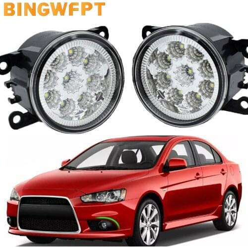 Car Styling for Mitsubishi Lancer Sportback 2009-2016 Leds Fog Light Lamp H11 H8 12V Halogen Fog Lights