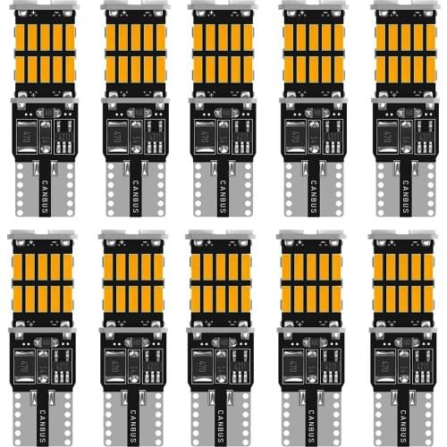 10x T10 W5W Car LED Canbus Bulb For Ford Focus 2 3 Fiesta MK2 MK3 Mondeo MK4 Fusion Ranger Interior Dome Light Reading Lights