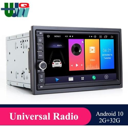 UJQW 7" Autoradio Android 10.0 2din Car Multimedia Player for Volkswagen Nissan Hyundai Kia toyota CR-V Car Video Audio BT Wifi
