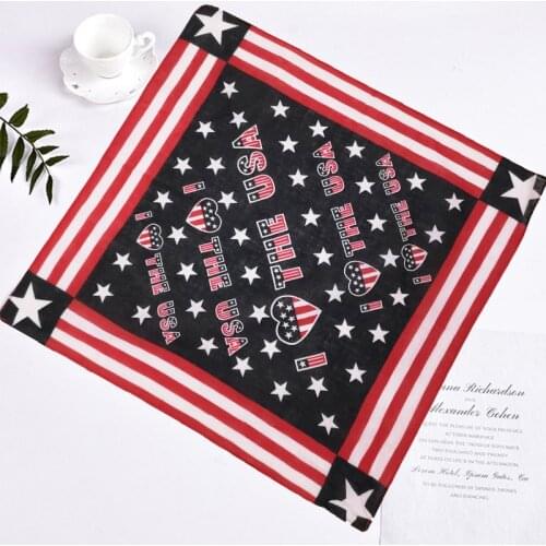 American Flag Bandanas USA Flag Outdoor Headband Unisex Cowboy Athletic Kerchief Accessory for Men Women