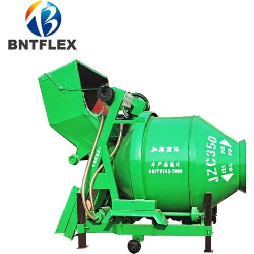 JZC350 mixer construction site large cement concrete mortar hand tipping bucket mixer manufacturer