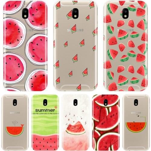 Phone Case For Samsung Galaxy J2 J5 J7 Prime J3 J5 J7 2015 2016 2017 J4 J6 J8 Plus 2018 Silicone Watermelon Fruits Back Cover