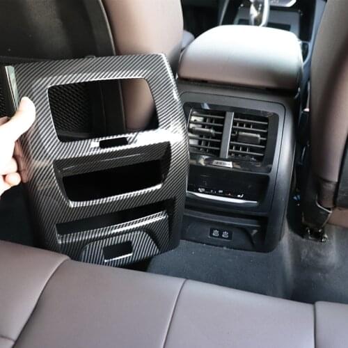 For BMW X3 X4 G01 G02 1PCS ABS Carbon Fiber back Air conditioning tuyere Cover M Sport Car Accessories