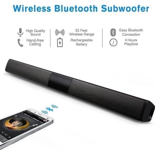 Home theater Bluetooth speaker portable column wireless Speakers Subwoofer Soundbar for TV Music Center with TF AUX USB FM Radio