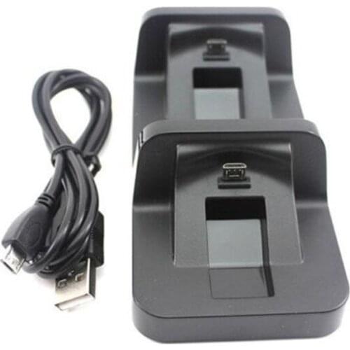 Dual Micro USB Charger Charging Docking Dock Station Stand for PS 4 Controller Useful PS4 Video Game Accessories Wholesale