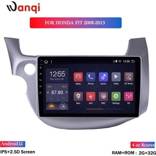 Wan qi 2G RAM 32G ROM 10.1 Inch Full Touch Android 8.1 GPS Navigation For Honda FIT JAZZ 2008-2013 Stereo System with wifi