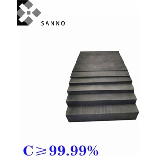 99.99% purity graphite plate wear-resistant graphite sheet 1x100x100mm - 30x100x100mm electrical conductive C plate for industry