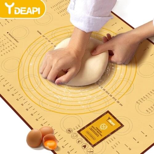 YDEAPI Kneading Dough Mat Silicone Baking Mat Pizza Cake Dough Maker Pastry Kitchen Cooking Grill Gadgets Bakeware Table Mats