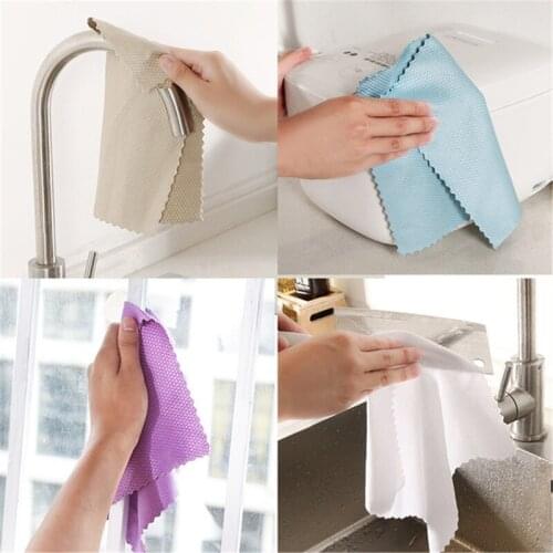 Kitchen Towel Cleaning Cloth Fish Scale Cloth Cleaning Cloth Home Washing Dish Towel Window Glass Car Floor Rags Bowl Wipe Duste