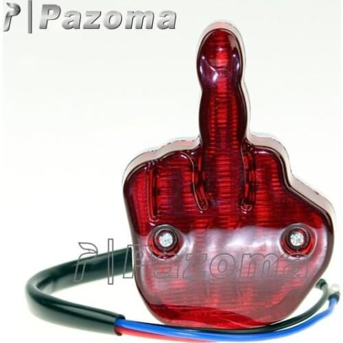 Fashion Finger Led Tail Lights Motorcycle Brake Rear Light For Harley Chopper For Yamaha Honda Suzuki Kawasaki Cafe Racer Aegis