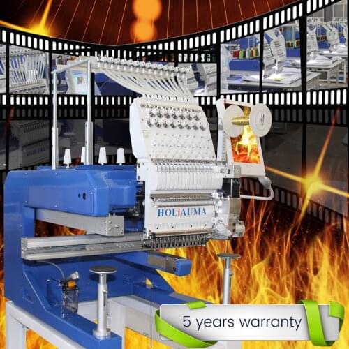 Newest technology 360* 510mm computer embroidery machine multi function tajima type cap/tshirt/flat/leather embroidery machine