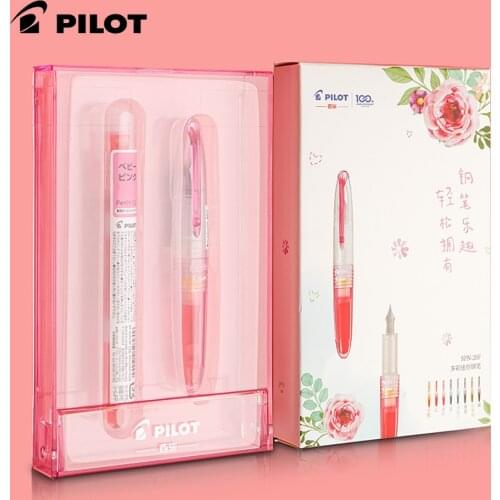 PILOT Vitality Fountain Pen SPN-20F Transparent Mini Portable 8-color Colorful Ink Gall for Students and Children