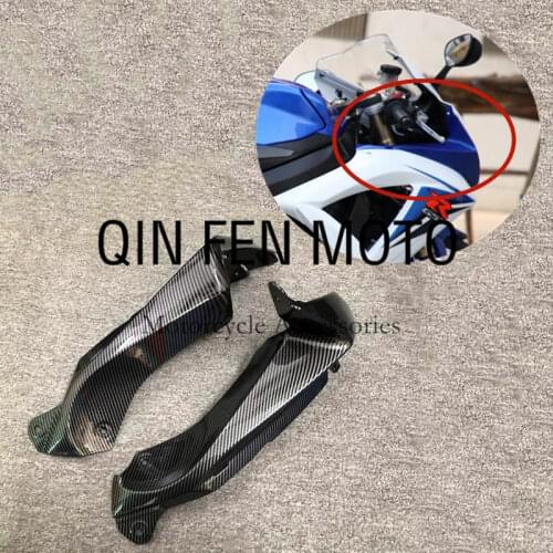 Fit For GSXR 600 750 2008 2009-2010 Side Nose Air Intake Ram Fairng Carbon fiber paint