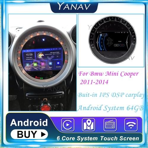PX6 Car Stereo DSP IPS Head unit For Bmw Mini Cooper 2011-2014 Car Android Radio Car auto Dvd Gps Navigation Multimedia Player