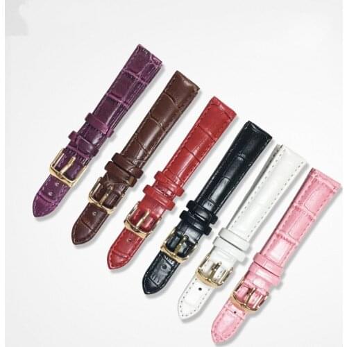 Genuine Leather Watchbands 16/18/19/20/22/24 mm Watch Steel Pin buckle Band Strap High Quality Wrist Belt Bracelet
