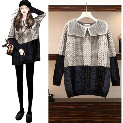 Autumn/Winter Newest Young Lady Loose Sweater Women Knitted Pullovers Cute Stylish Tops Students Mid-Length Pretty Nice Sweaters