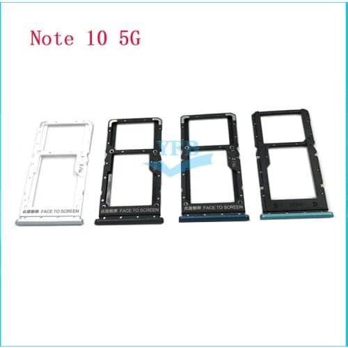 For Xiaomi Redmi Note 10 Pro 5G Reader Sim&SD Card Tray Holder Slot Adapter Replacement Part