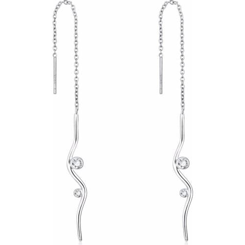 New Arrival 925 Sterling Silver Ear Line Long Chain Ear Jewelry Drop/Dangle Line Earrings For Women Fashion Gifts For Friends