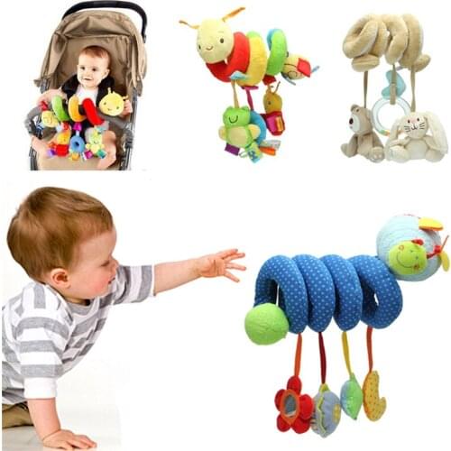 1Pc Baby Activity Spiral Stroller Car Seat Travel Lathe Hanging Toys Rattles Toy Hot