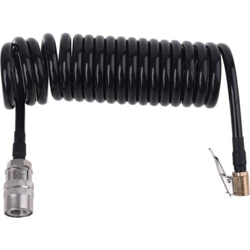 10/16/23/49 ft Recoil Flexible Air Hose Compressor Fitting Tire Inflatable Tube M89B