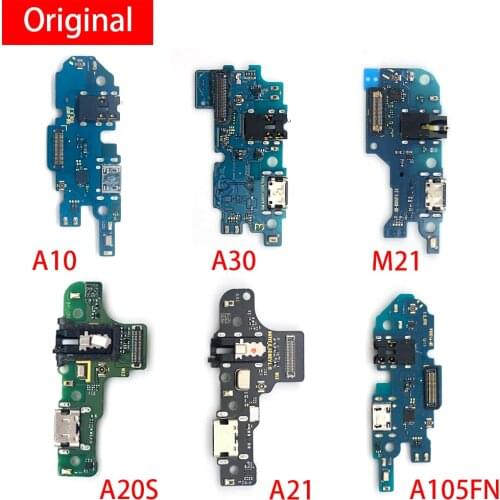10pcs/lot, Original USB Charging Port Micro Dock Connector Board Flex Cable For Samsung A10 A10S A20 A20S A21 A30 A40 A50 M21
