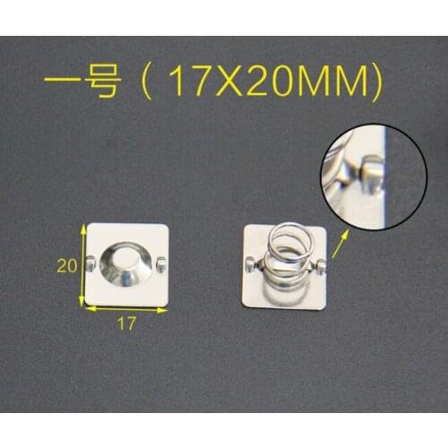 100PCS D size battery pack 17X20\20*49.5MM spring contact piece battery box positive and negative single-pole battery
