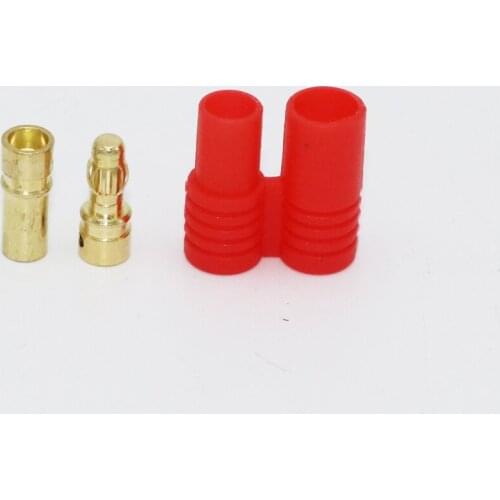 20 unids/lote 3,5mm conector dorado tipo bala Banana con funda protectora para Motor de batería ESC (10 pares)