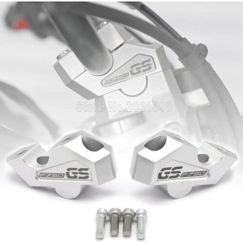 22mm Motorcycle Accessories CNC Bar Clamps Handlebar risers for bmw F750GS F750 750GS 2018- Pit Dirt Motorbike