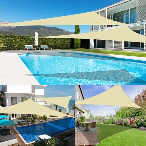 Waterproof Sun Shelter Triangle Sunshade Canopy Patio Outdoor Cover Garden Patio Pool Shade Sail Sun Shade Awning For Balcony