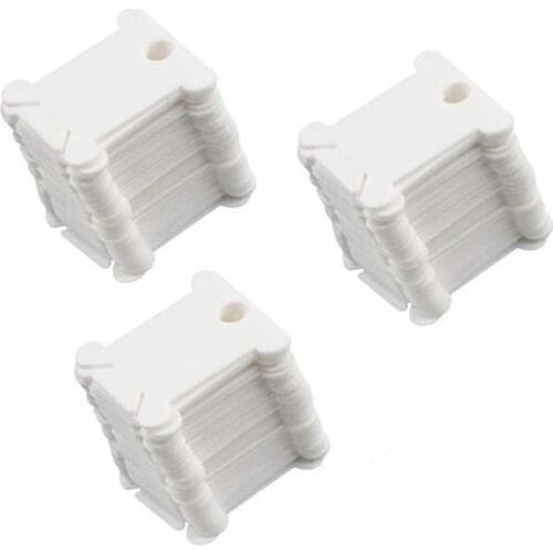 90Pcs Embroidery Floss Craft Thread Bobbin Cross Stitch Storage Holder Plastic Sewing Thread Board Card DIY Sewing Accessories