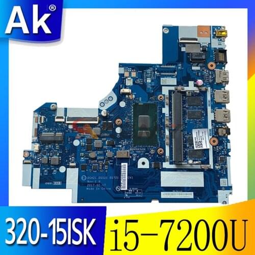 Akemy For Lenovo 320-15ISK 320-15IKB 320-17IKB Notebook Motherboard DG421 DG521 DG721 NM-B241 i5-7200U RAM 4GB Tested testing
