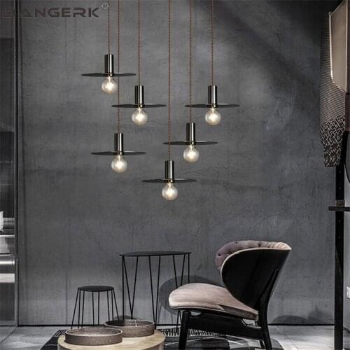 American Industrial Vintage Pendant Light Fixtures Iron Loft Style LED Hanging Lamp Home Decor Lighting Indoor Droplight