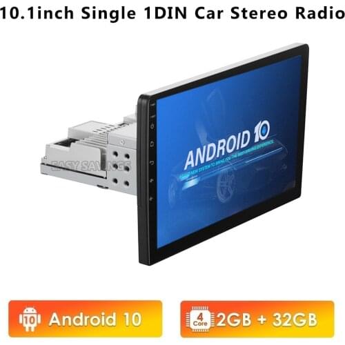 JOYINCAR 2G+32G 1Din Android 10 / 9.1 Quad Core Car Radio 7" 10.1in 1080P Stereo GPS Bluetooth WIFI SWC FM AM RDS Carplay