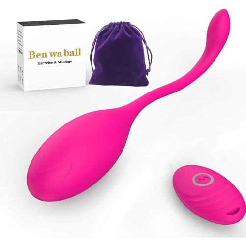 Wireless Remote Vibrator Ben Wa Balls Kegel Ball to Pelvic Floor Tightening Exercises and Bladder Control Sex Toys For Women