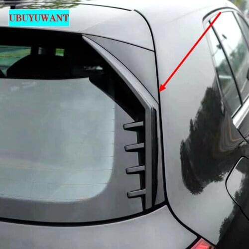 UBUYUWANT For Volkswagen GOLF8 MK8 Side Spoiler ABS UNPAINTED COLOR/Black/CARBON COLOR Car Rear Side Wing Rear Spoiler 2020 2021
