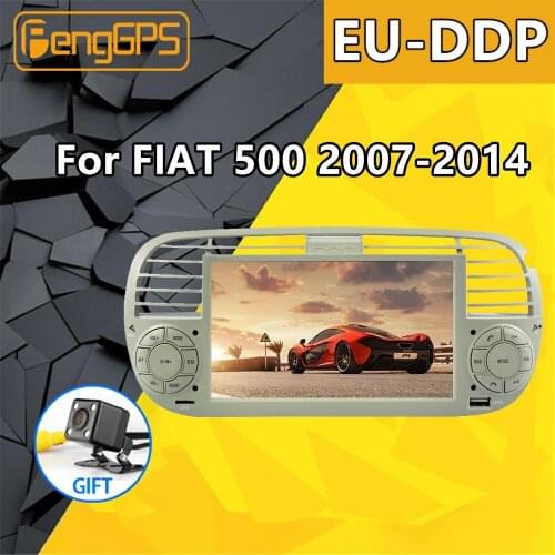 For Fiat 500 2007 2008 2009-2015 Android 9.0 Car Multimedia Player Stereo Radio Audio GPS Navigation Screen Autoradio Head unit