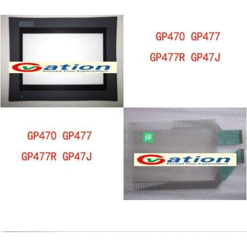 For GP470-EG31-24V GP477R/GP47J-EG11 Touch Screen Glass+Protective Film