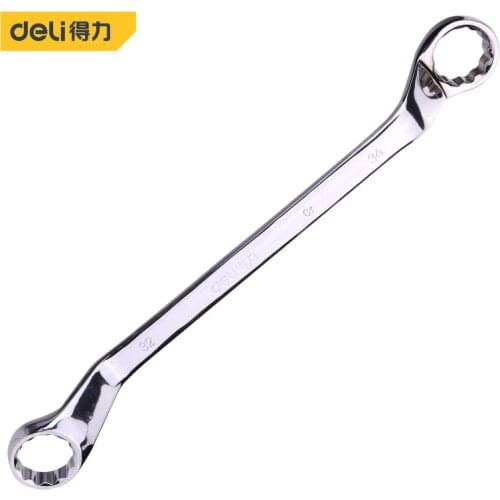Deli Mirror Double Box Wrench 32x34mmHandle Snap Ring Hand Wire stripper Nippers Multipurpose kits electric tools multi-function