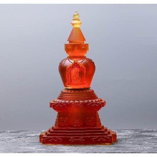 Glazed stupa Ancient method to burn Tantric stupa Tibetan Buddhism Indra Nita Ashoka Pagoda