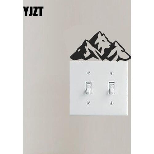 Mountain Wolves Vinyl Switch Sticker Artistic Decal Decor Fashion Applied Wall Animal 8SS-0535