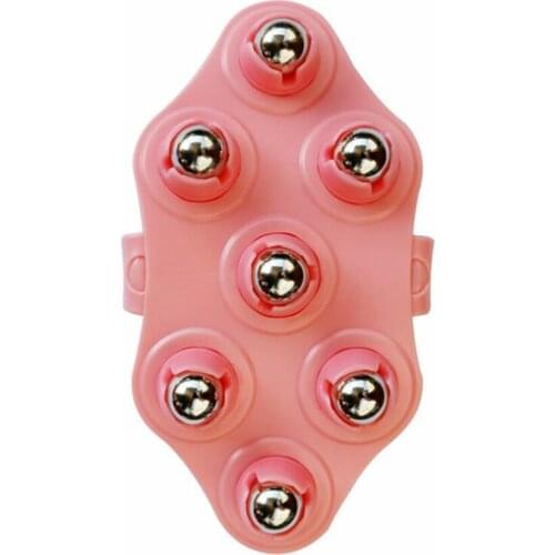 7 Roller Beads Massage Brush Full Body Essential Oil Massager, Magnetic Meridian Brush Massage Stick For Neck Back Shoulder Leg