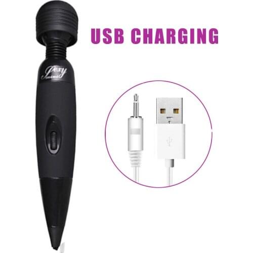 Multi Speed Powerful Female Personal Wand Massager AV Vibrator Clit Stimulation Adult Sex Toys For Women Plug Rechargeable