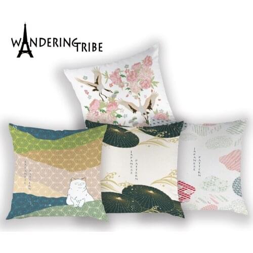 Flowers Pillow Case Farm House Decorsofa Cushion Cover Home Cushion Covers Plant Living Room Polyester Pillow Cases Funda Cojin