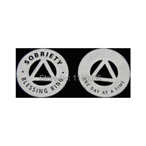 Low price Sobriety Blessing Coin Pocket Token cheap metal custom Hollow coins