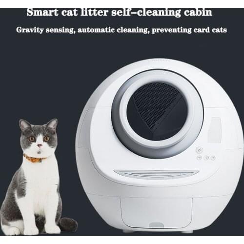 Fully automatic self-cleaning closed litter box, large automatic toilet, intelligent cleaning potty, pet supplies