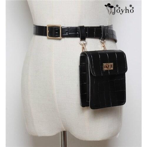 Fashion Alligator Belt Waist Pack Bag Leather Fanny Pouch Pack Women Handbag Belly Bum Bag Chest Pouch Waist Purse Mobile Bag