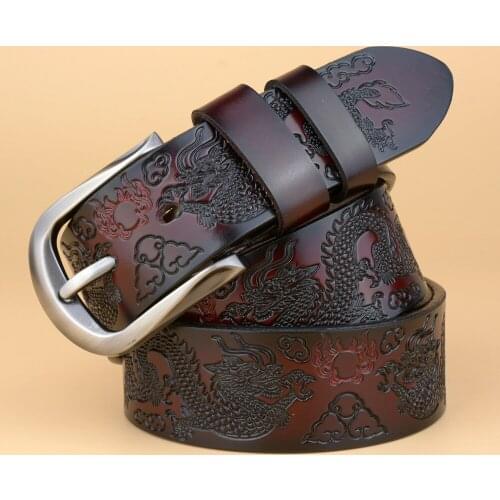 Belts For Men High Quality Cow Genuine Leather Designer Belt Male Fashion Classic Vintage Pin Buckle Strap For Cowboy Jeans