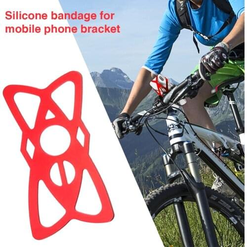 Cycle Biking Band Outdoor Silicone Entertainment for Bike Bicycle Mobile Phone Mount Motorcycle Fixed Stand Holder