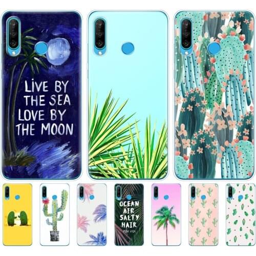 Silicon phone cover case for HONOR 20 lite view 30 v 30 pro honor 20S 9A 9C 9X Premium 7s 8a Panda Pour Coque Luxe Cactus