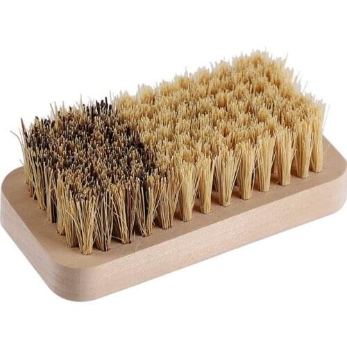 Vegetable Scrubber Brush Wooden Kitchen Cleaning Brush Fruit Brush For Food Dish Pot Brush Bamboo Scrubber Natural Scrub Brush